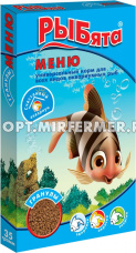 Корм д/рыб Рыбята Мини-Меню д/растущих рыб кор 35г/10/200/Зоомир