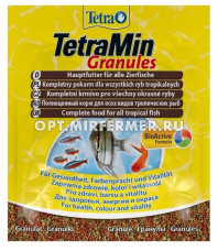Корм д/рыб TetraMin (ТЕТРА) Granules пакет 15г (гранулы)/25