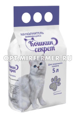 Наполнитель Кошкин секрет Глиняный Комкующийся Премиум 5л/6