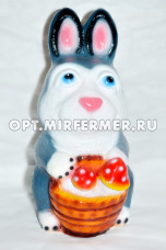 Фигура садовая Кролик с корзинкой арт. 372 /М-Д  