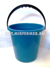 Ведро 10 л "Волга" цветное хозяйственное К