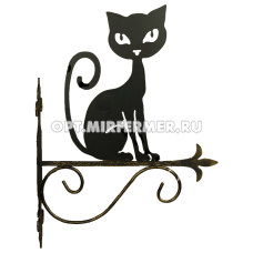 Подвесы для цветов "Кот сидячий" 60*36см (ПОЛИСТОУН)/МТ