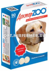 Мультивит. лакомства д/собак здоровая собака 90таб(ш/б=6шт)/ДОКТОР ZOO