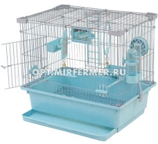 Клетка д/птиц ТУТТИ-1 42*30*37см с наполнением разбор. цвет в ассорт.1/1
