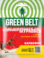 Карбофос 60г Грин Белт от муравьев, клопов и других насекомых 10/50 ТЭ