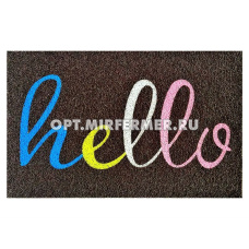 Коврик придверный Лапша 60*90 см Hello цветн. /10