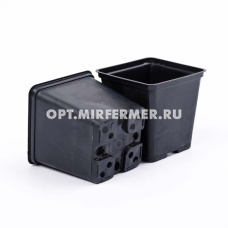 Горшок для рассады V-1л. 11*11*11 квадр/литой/30/20000 АмТр