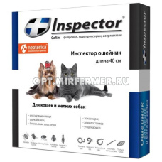 ВетА Ошейник д/кошек и мелк. собак Инспектор от клещей, блох 40см 1/30
