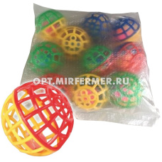 Игрушка пластик Мяч (уп.10шт) Бриллиант ЦЕНА ЗА ШТ 10/700