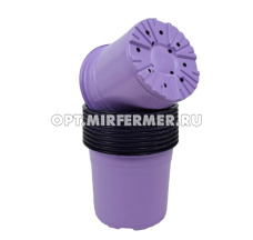 Горшок для рассады V-0,5л. 10,5*8,5 круг/формованный лаванда /50/1700 АмТ