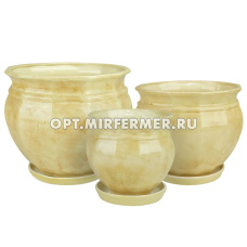 Элегант-Комплект из 3х (10л,3,2л,1л, с под.)бежевый