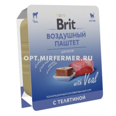 Корм д/котят конс 100г телятина паштет BRIT(Брит)/14