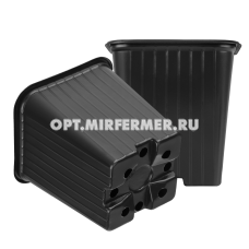 Горшок для рассады V-0,4л. 9*9*8 квадр/формованный/100/1500 АмТ