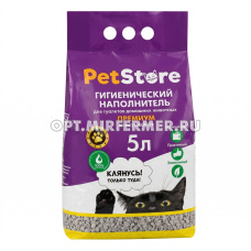 Наполнитель PET STORE (Пет Стор) глиняный комкующийся 5л/6/252