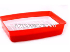 Туалет глубокий с сеткой красный ВАКА 420*310*95мм/54081/10