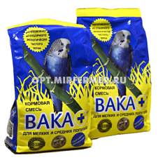 Корм д/попугаев мелких и средних 500г ВАКА ПЛЮС 2/10 