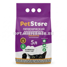 Наполнитель PET STORE (Пет Стор) глиняный впитывающий 5л/6/252