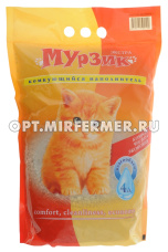 Наполнитель Мурзик Экстра комкующийся,цеолитсодержащий сорбент 4л/4