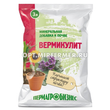 Вермикулит  3л Пермагробизнес 10/10/600 ПАБ