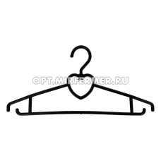 Вешалка-плечики д/верх.одежды (48-50р) Лирика черн/ 100 К