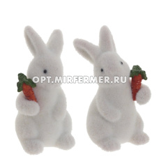 Фигурка декоративная Заяц, L6 W7 H12 см, 2в.