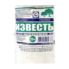 Известь 25кг гашеная пушонка 1/1/40 СТС