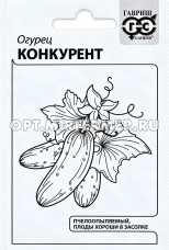 Огурец Конкурент 0,5г Пч Ср (Гавриш) б/п 20/800