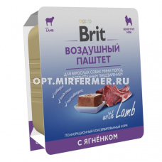 Корм д/собак мини пород конс 100г чувств. пищевар. ягнёнок паштет BRIT(Брит)/14