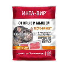 Тесто брикет 100г Интавир вкус сыр с мумифиц. эффектом 5/15 Фаско