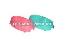 Миска пластик 2*0,2л двойная №346 с ножками 2/60 