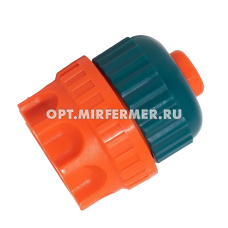 Адаптер с внутр.резьб д/ шланга 1/2" +кран с цанговым зажимом / Турция