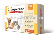 ВетА Таблетки д/животных ИНСПЕКТОР IN Quadro Tabs (клещи и гельминты) 0,5-2кг/16