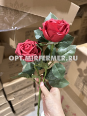 Искусственные цветы Роза из силикона 