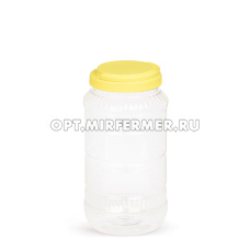 Банка  3л круглая с ручкой ПЭТ 2/10 