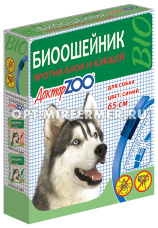 БИО Ошейник д/собак от блох/клещей 65см синий (ш/б=6шт)/ДОКТОР ZOO 