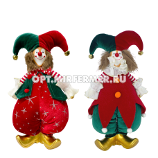 Игрушка набивная Клоун, L18 W10 H38 см, 2в