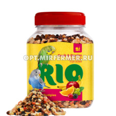 Лакомства д/попугаев волнистых Фруктово-ягодная смесь 180г банка RIO (РИО) 2/6