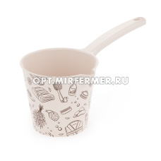 Ковш со сливом 1,5л "Русская банька"/28