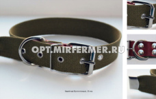 Ошейник брезентовый 30мм дл.57см, об.ш.40-52см/ОБр-30