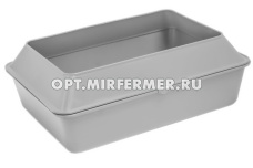 Туалет Дарэленд Прованс 42*30*15см с рамкой, глубокий (под наполнитель), цвет в ассорт. 1/1
