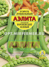 Горох Воронежский зеленый лущильный 25г Ранн (Аэлита) Б/ф