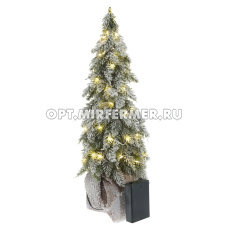Ель искусственная с подсветкой, L15 W15 H42 см, (3хААА не прилаг.)