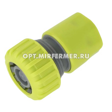 Коннектор д/шланга 3/4"+насад. с автостопом /3/240 Listok