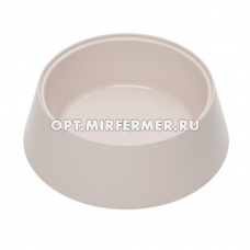 Миска пластик 0,3л бежевый 2/30