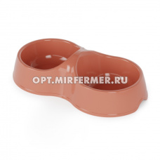 Миска пластик 0,2л Эффи двойная 1/34