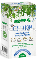 Корм д/грызунов и кроликов Снэки правильное пищеварение с травами 100г/6/Зоомир