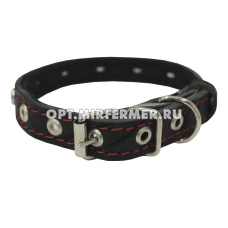 Ошейник кожаный 30мм, дл.57см, об.ш.40-52см/ОК-30 1/1