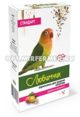 Корм д/попугаев средних 400г коробка Любимчик 2/14