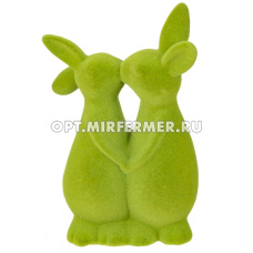 Фигурка декоративная Зайцы, L10 W7 H18,5 см
