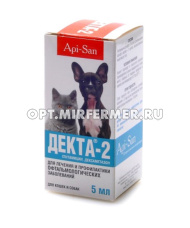 ВетА Капли д/животных Декта-2 5мл глазные 1/50 